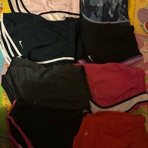 Nike Dri Fit Athletic Shorts and Lululemon - Black, Pink, and Orange